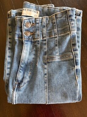We The Free High-Rise Light Blue Jeans Womens size 25